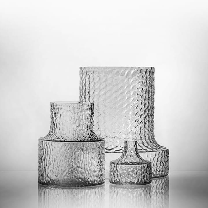 Vaso testurizzato Kolonn - 20 cm - Skrufs Glasbruk