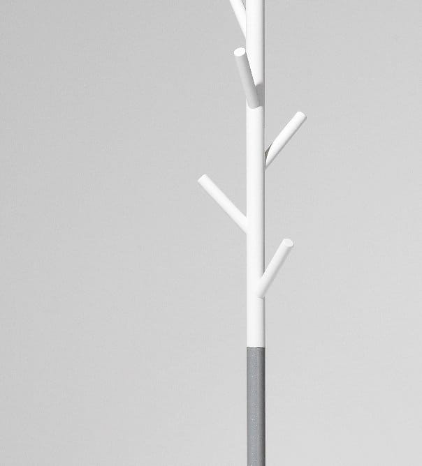 Appendiabiti Sticks - da pavimento - bianco-argento - SMD Design