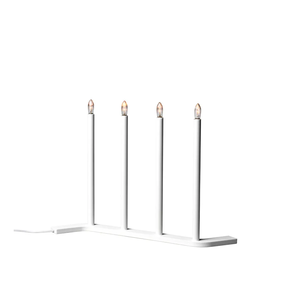 Candelabro dell’Avvento Advent RE, bianco, 4 candele SMD Design