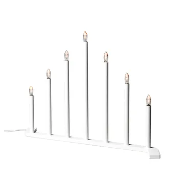 Candelabro dell’Avvento Advent RE - bianco, 7 - SMD Design