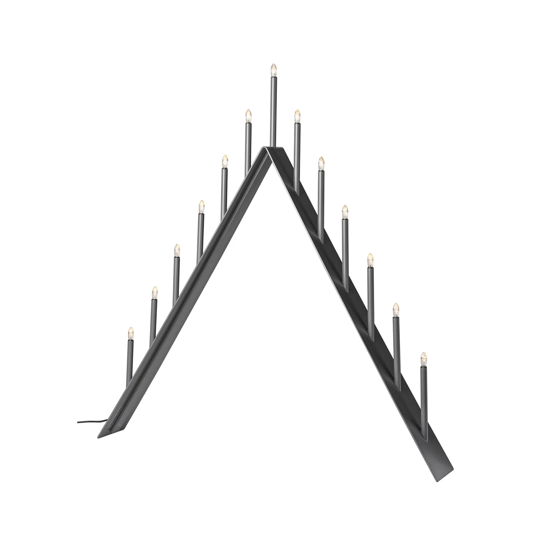 Candelabro dell’Avvento Spica 13, Grigio SMD Design
