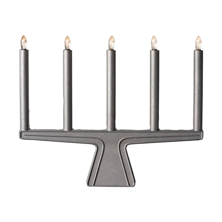 Candelabro dell’Avvento Stella 5 41 cm - Alluminio - SMD Design