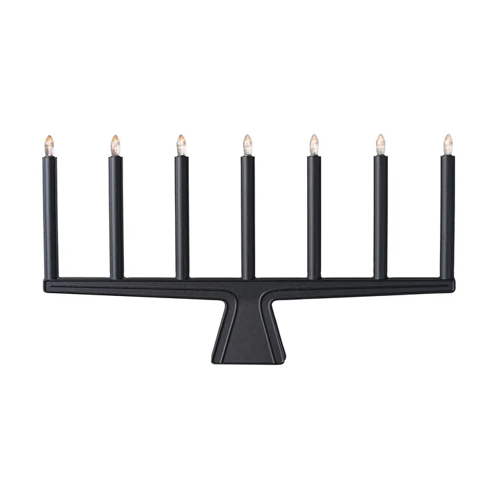 Candelabro dell’Avvento Stella 7 60 cm - Nero - SMD Design