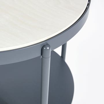 Carrello Lene - grigio, impiallacciatura in frassino pigmentato bianco - SMD Design