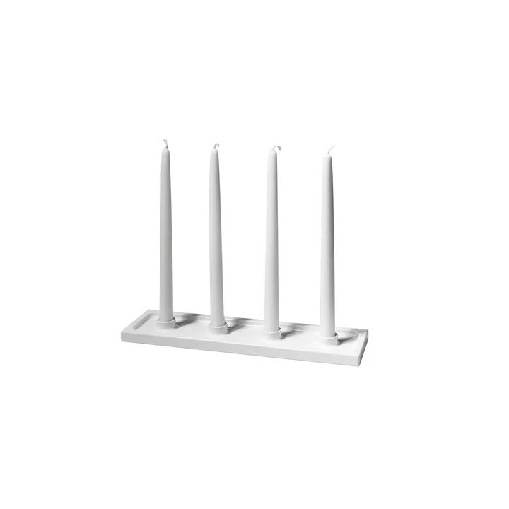 Crater candelabro dell’Avvento - Bianco, 4 luci - SMD Design