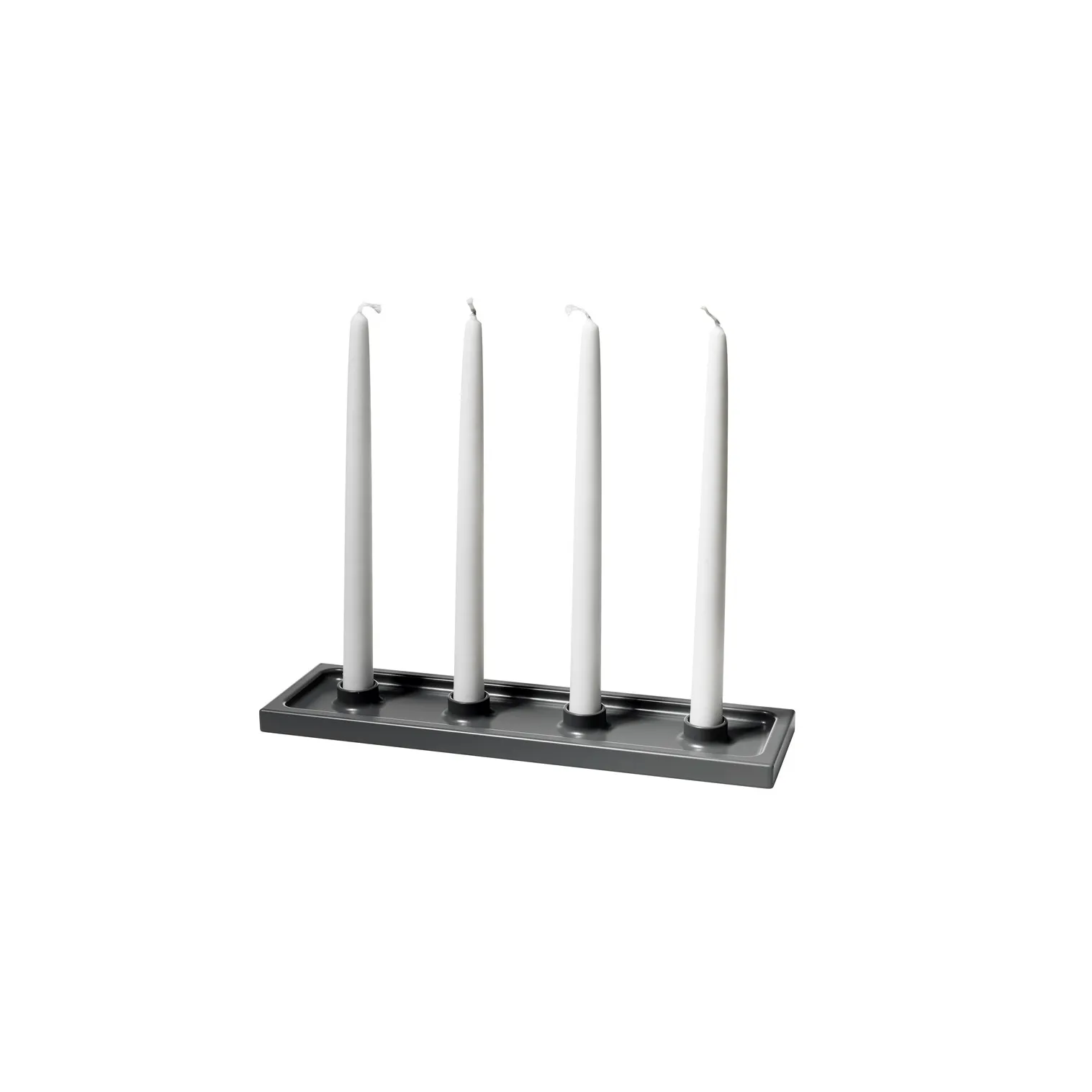 Crater candelabro dell’Avvento, Grigio, 4 luci SMD Design