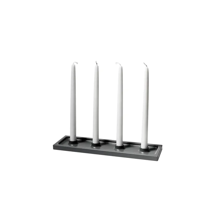Crater candelabro dell’Avvento - Grigio, 4 luci - SMD Design