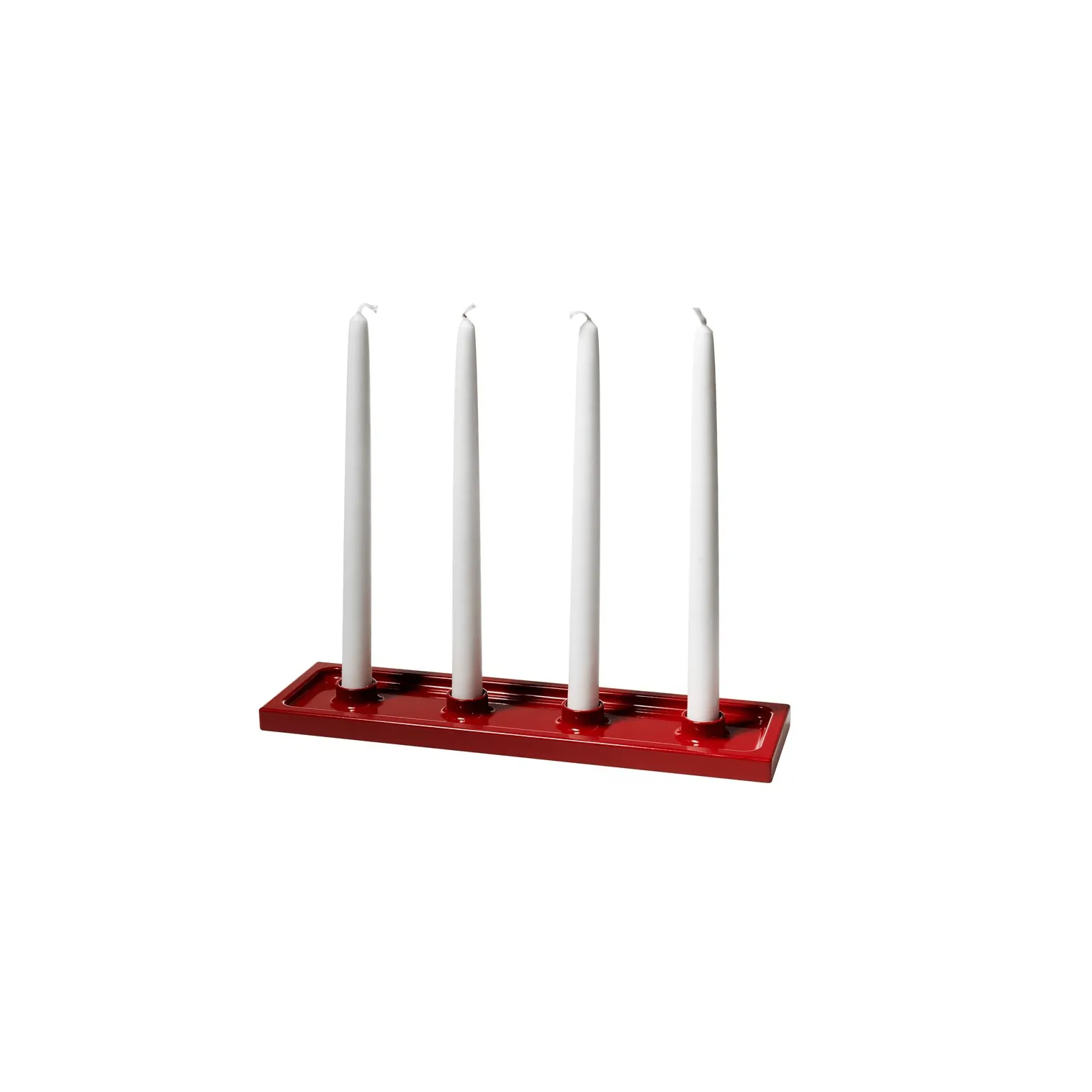 Crater candelabro dell’Avvento, Rosso, 4 luci SMD Design
