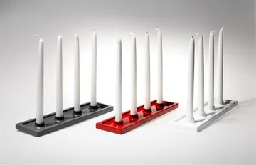 Crater candelabro dell’Avvento - Rosso, 4 luci - SMD Design