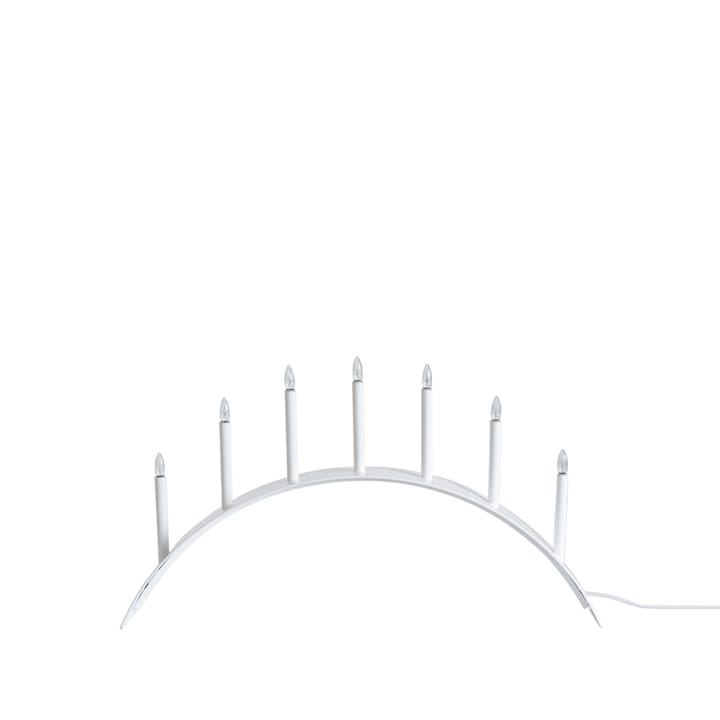 Portacandele dell'Avvento Spica Bow 7 - Bianco - SMD Design