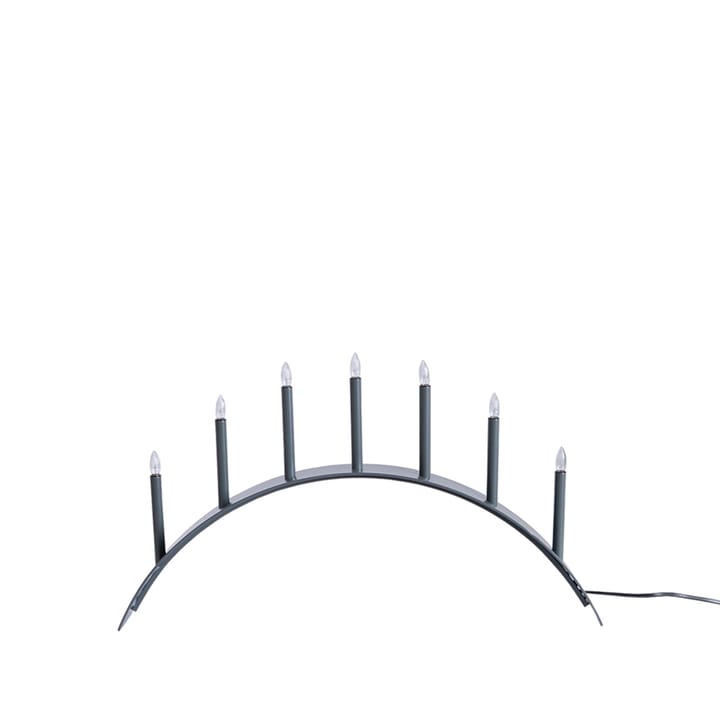 Portacandele dell'Avvento Spica Bow 7 - Grigio - SMD Design