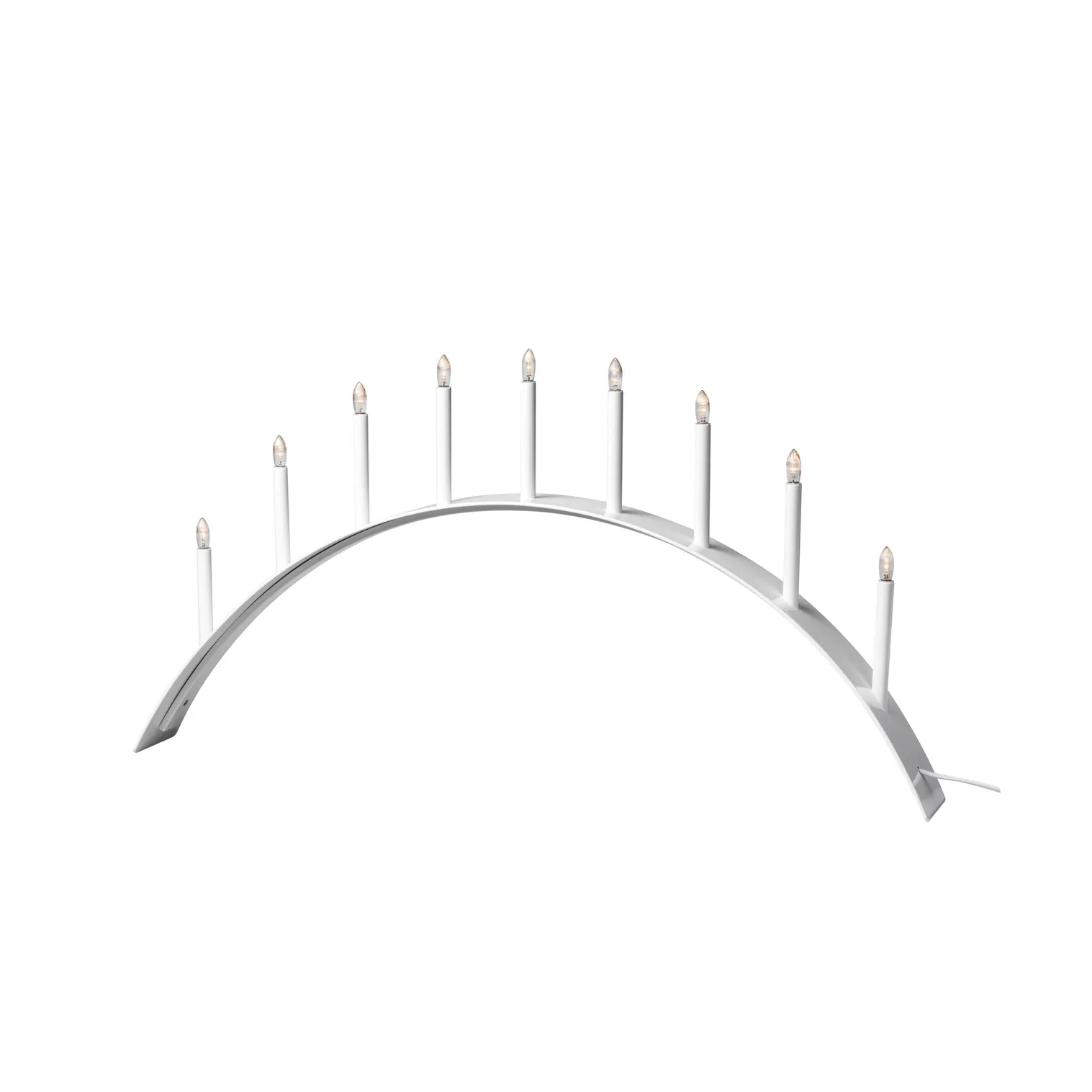 Portacandele dell'avvento Spica Bow 9, Bianco SMD Design