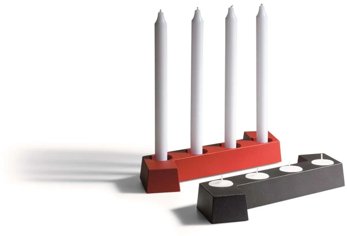 SMD candeliere dell’Avvento, Rosso, 4 luci SMD Design