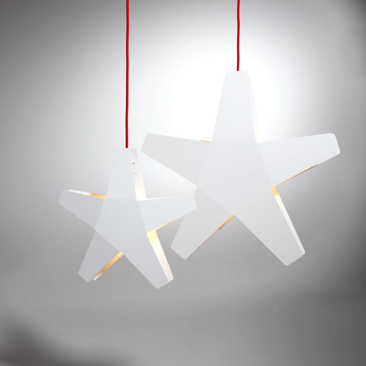 Stella dell'Avvento Stjärna, grigio, 40 cm, cavo tessile grigio chiaro SMD Design
