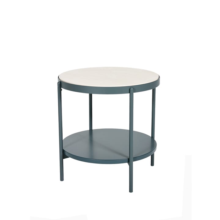 Tavolino Lene - grigio, basso, impiallacciatura in frassino pigmentato bianco - SMD Design
