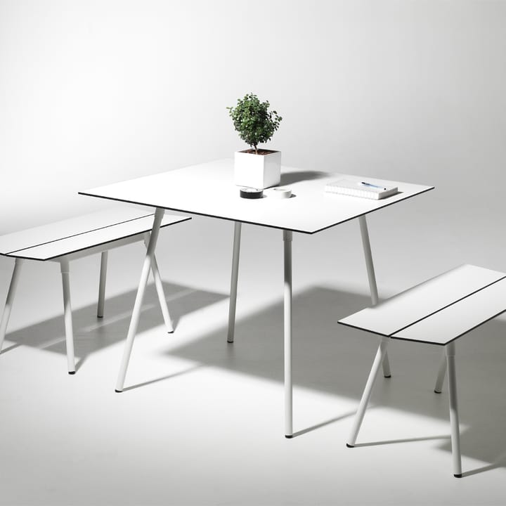 Tavolo da pranzo rettangolare Ella, bianco, 180x90 cm SMD Design