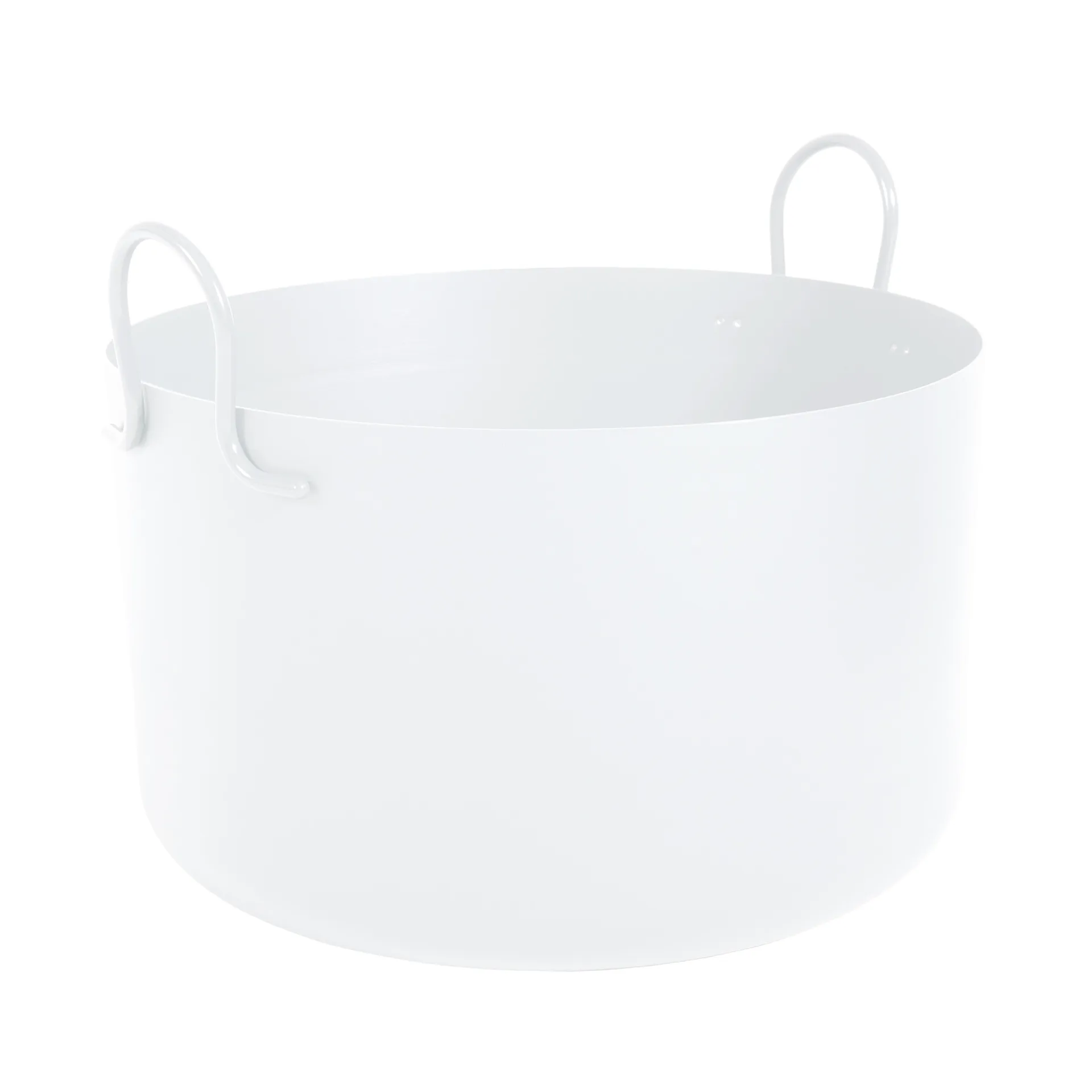 Vaso da fiori basso Tivoli Ø 30 cm, bianco SMD Design