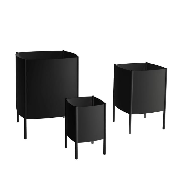 Vaso Konvex Pot, Nero, medio Ø 34 cm SMD Design