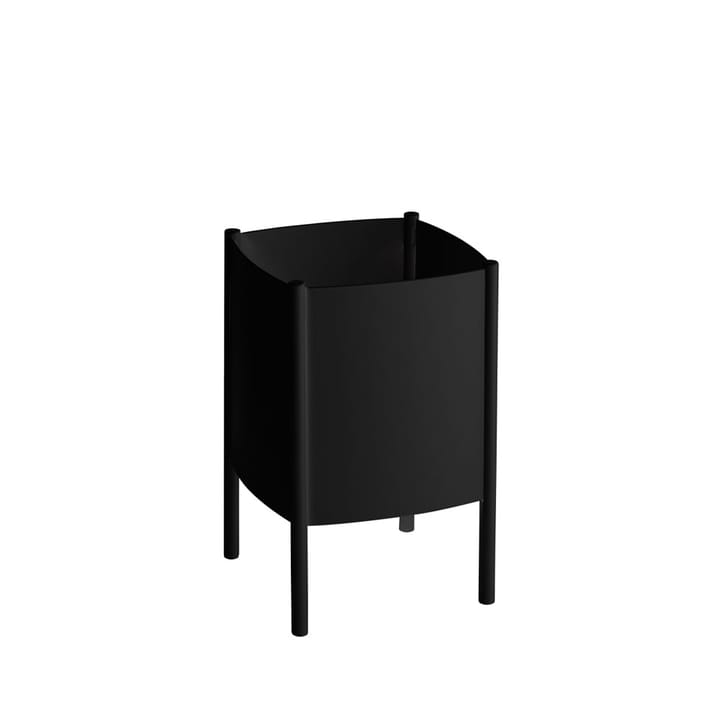 Vaso Konvex Pot - nero, piccolo Ø 23 cm - SMD Design