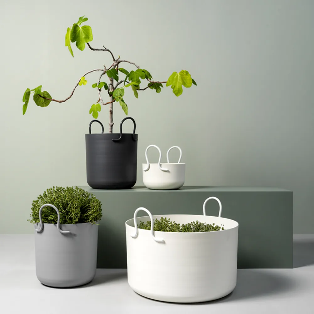 Vaso Tivoli 25, Grigio scuro, Ø25x30 cm SMD Design