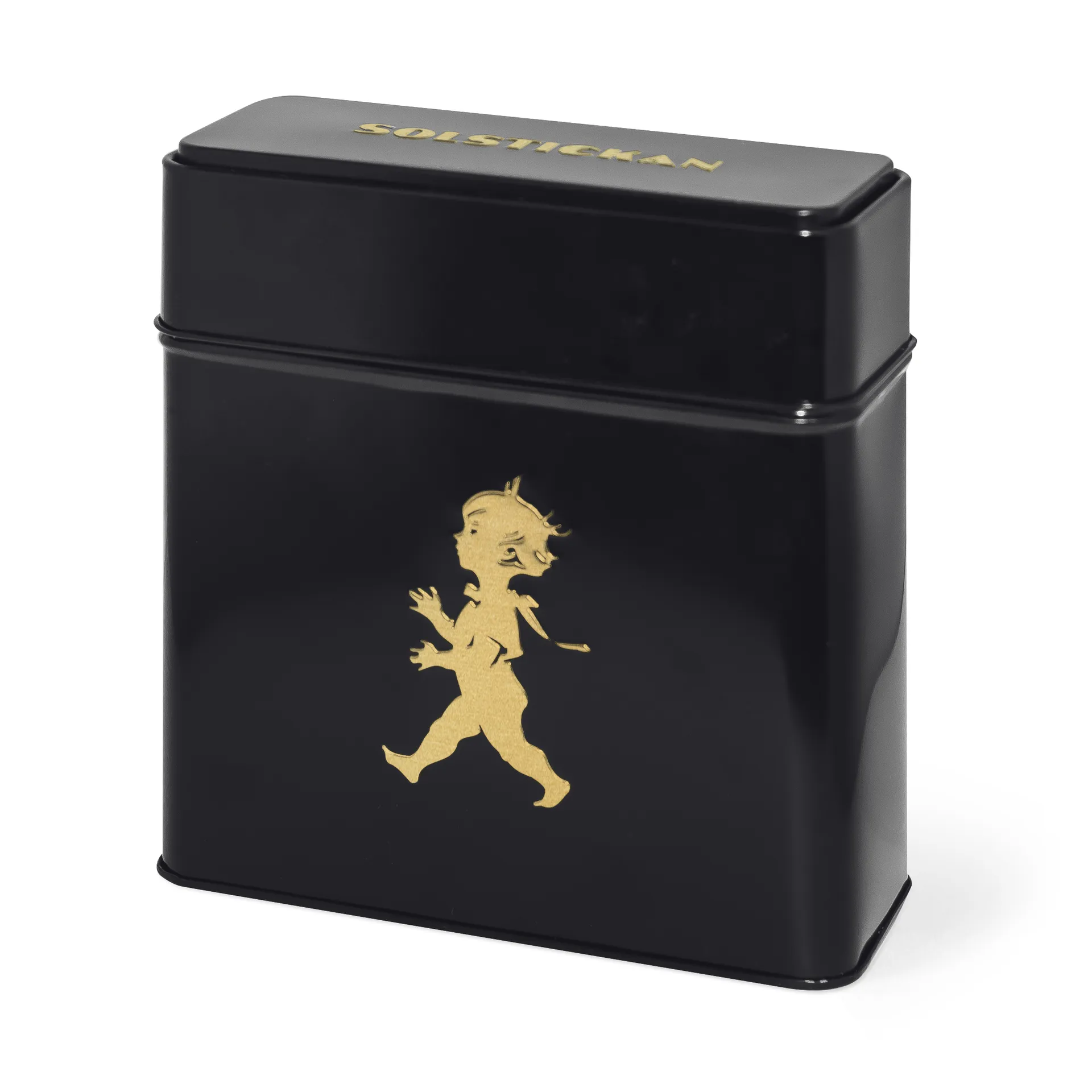 Barattolo per i filtri del caffè Solstickan 15.4x17 cm, Nero-oro Solstickan Design