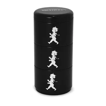 Barattolo portaoggetti Solstickan, tre pezzi, 8,5 cm - Nero - Solstickan Design
