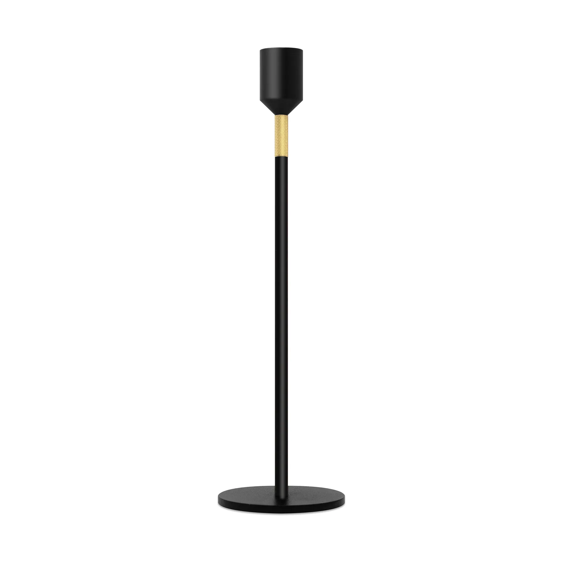 Candelabro Three Stars M 27 cm, Nero Solstickan Design