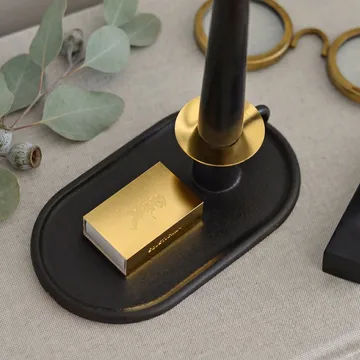 Candeliere da camera con astuccio per fiammiferi - Nero - Solstickan Design