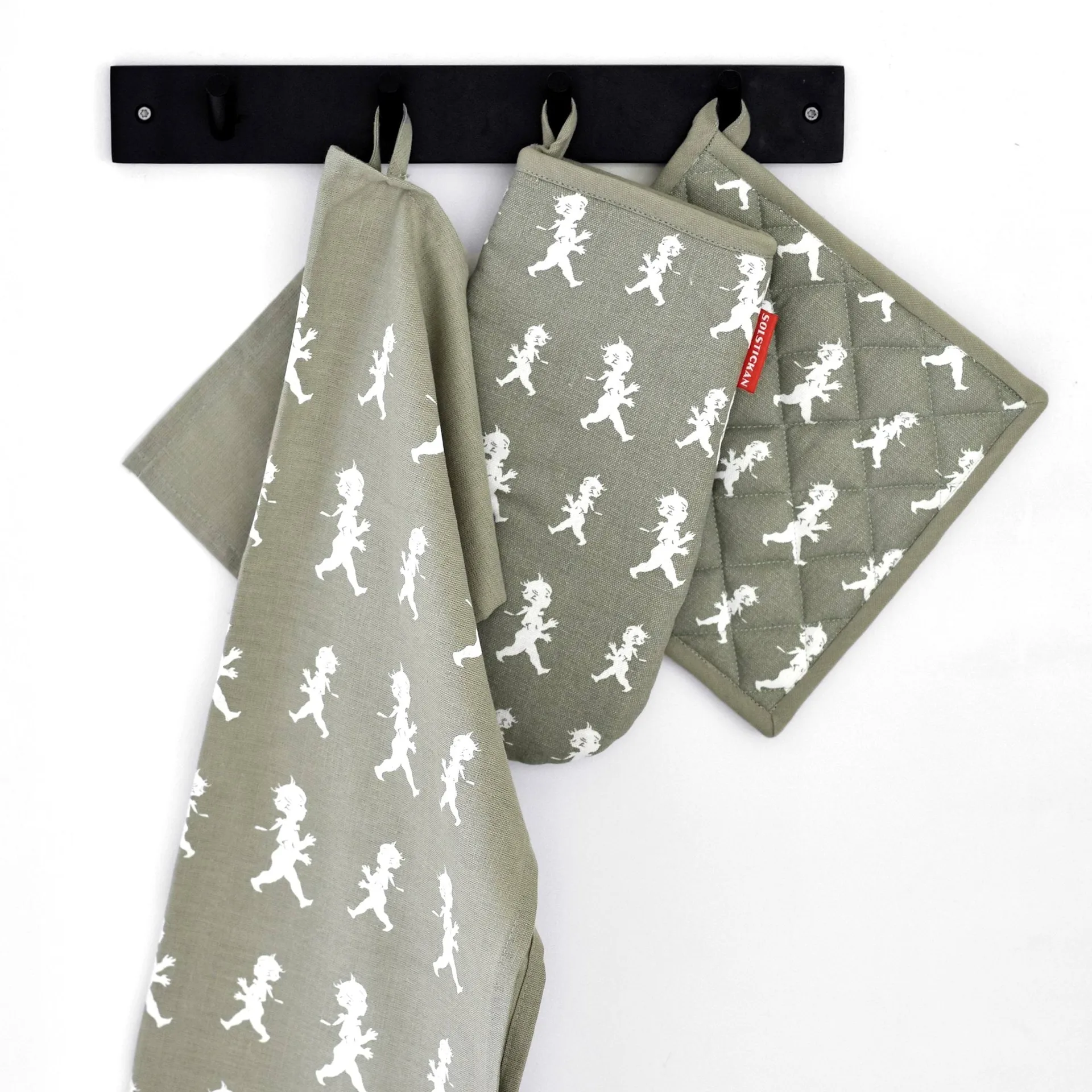 Canovaccio Solstickan 50x70 cm, Verde-bianco Solstickan Design