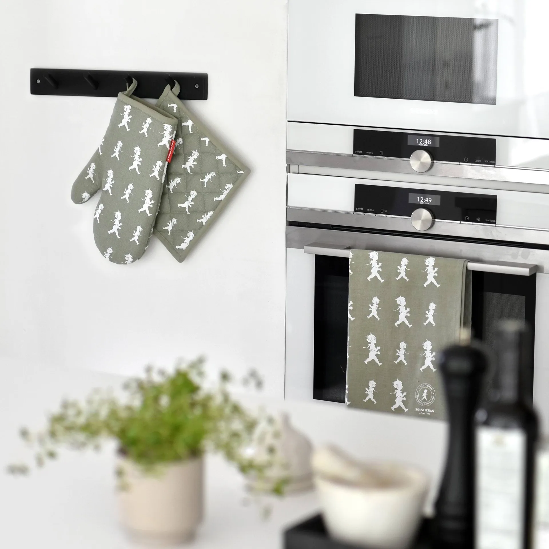 Canovaccio Solstickan 50x70 cm, Verde-bianco Solstickan Design