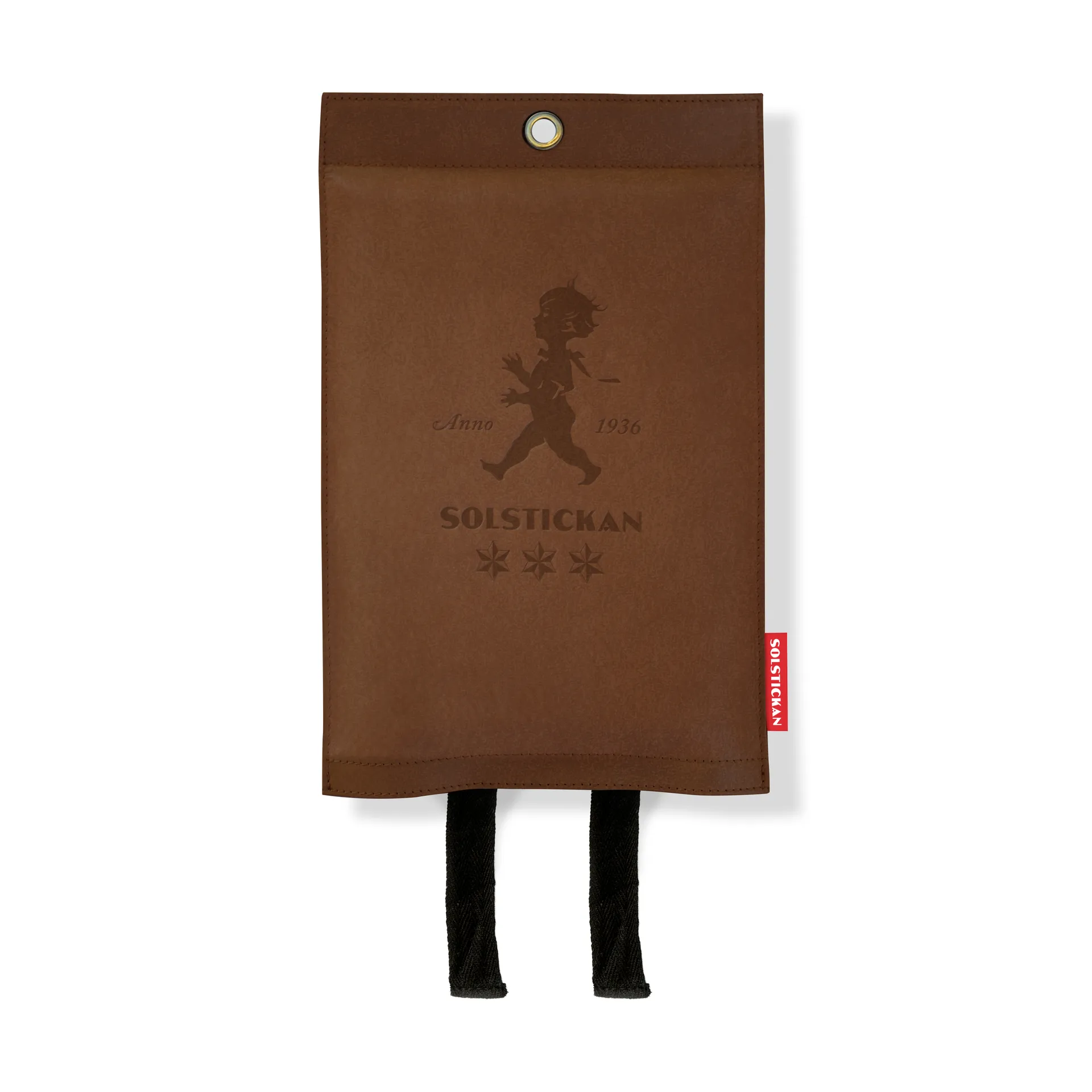 Coperta antincendio in pelle Solstickan 120x120 cm, Pelle scura Solstickan Design