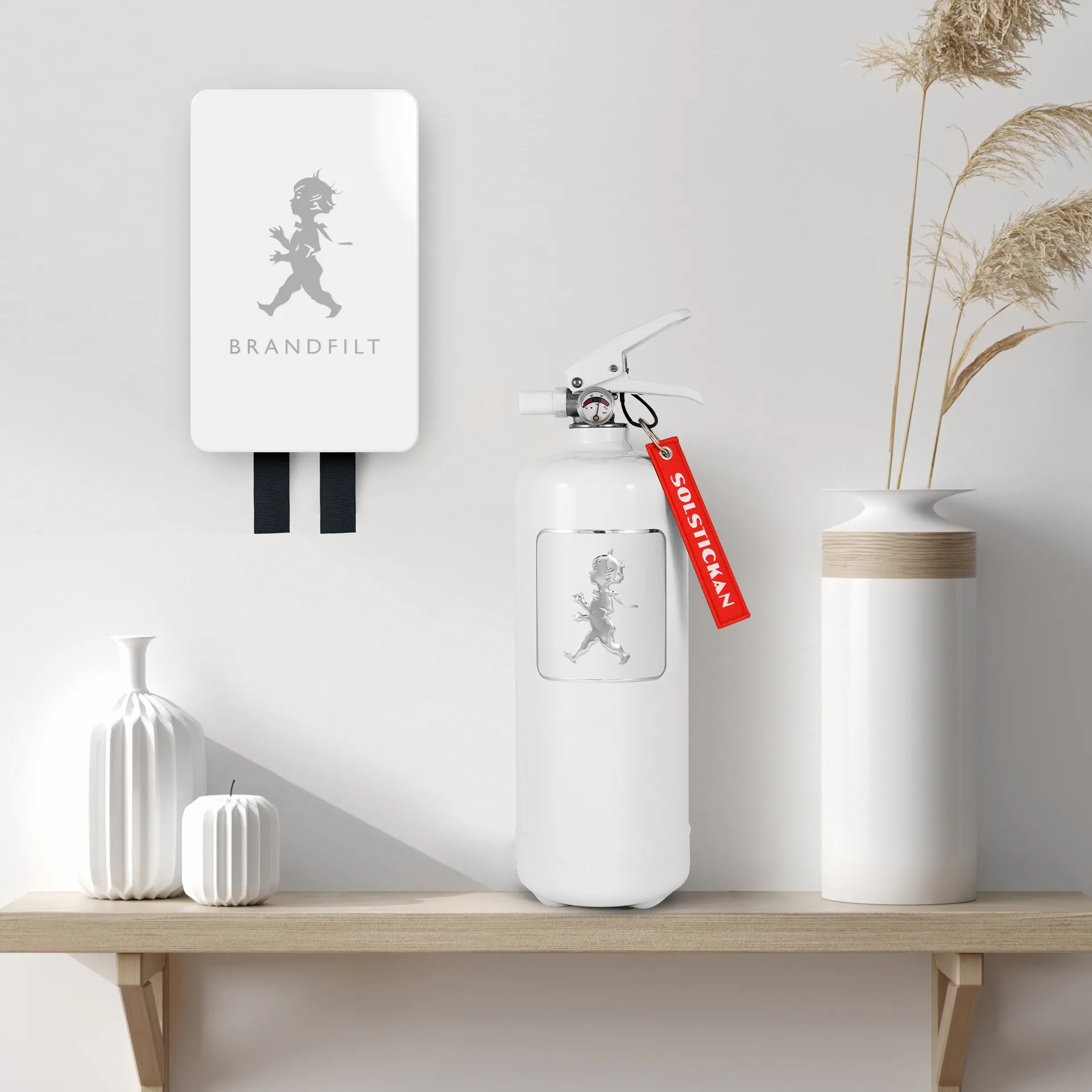 Coperta antincendio Solstickan 120x120 cm 2023, Bianco-argento Solstickan Design