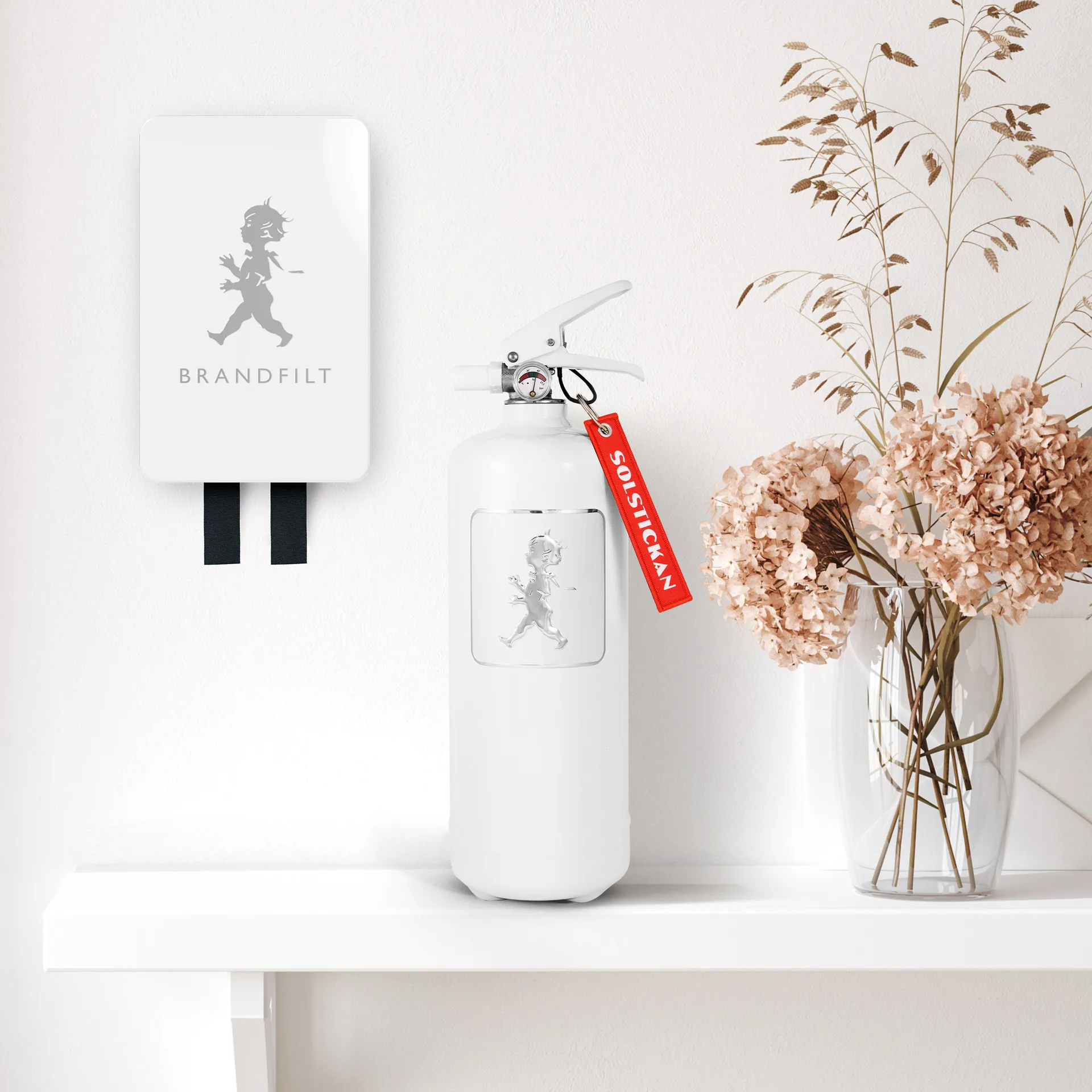 Coperta antincendio Solstickan 120x120 cm 2023, Bianco-argento Solstickan Design