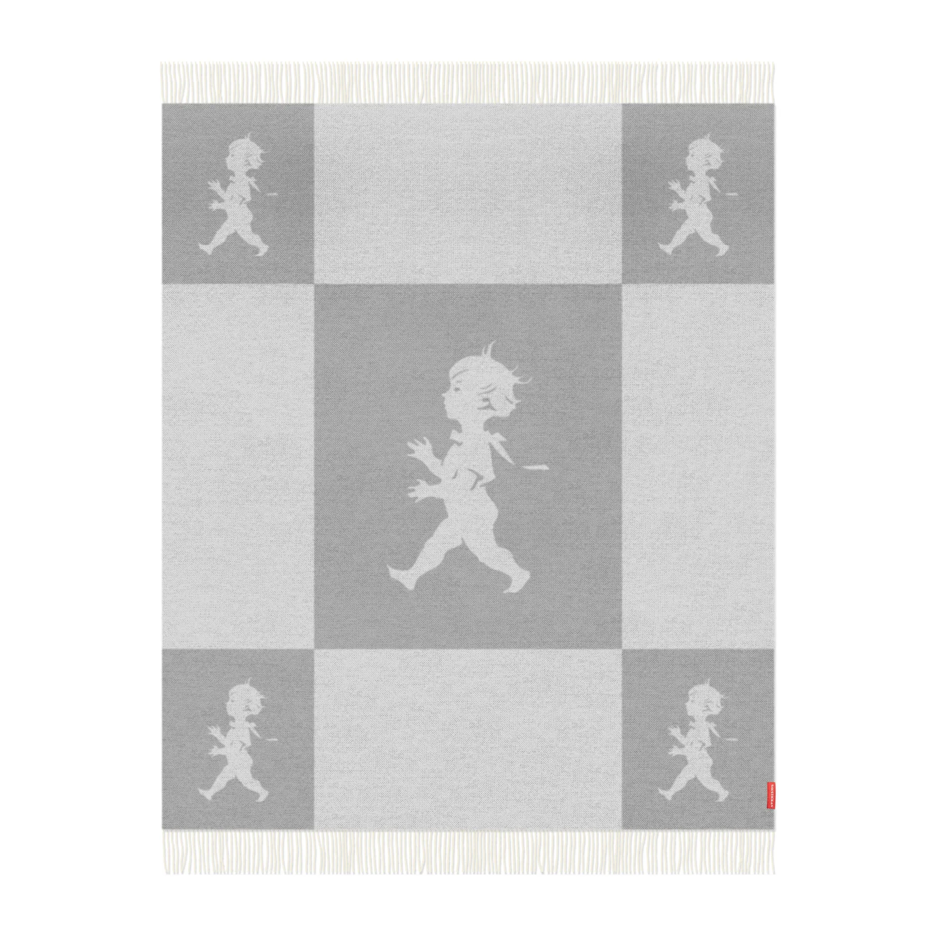 Plaid in lana merino Solstickan 130x170 cm, Grigio chiaro Solstickan Design