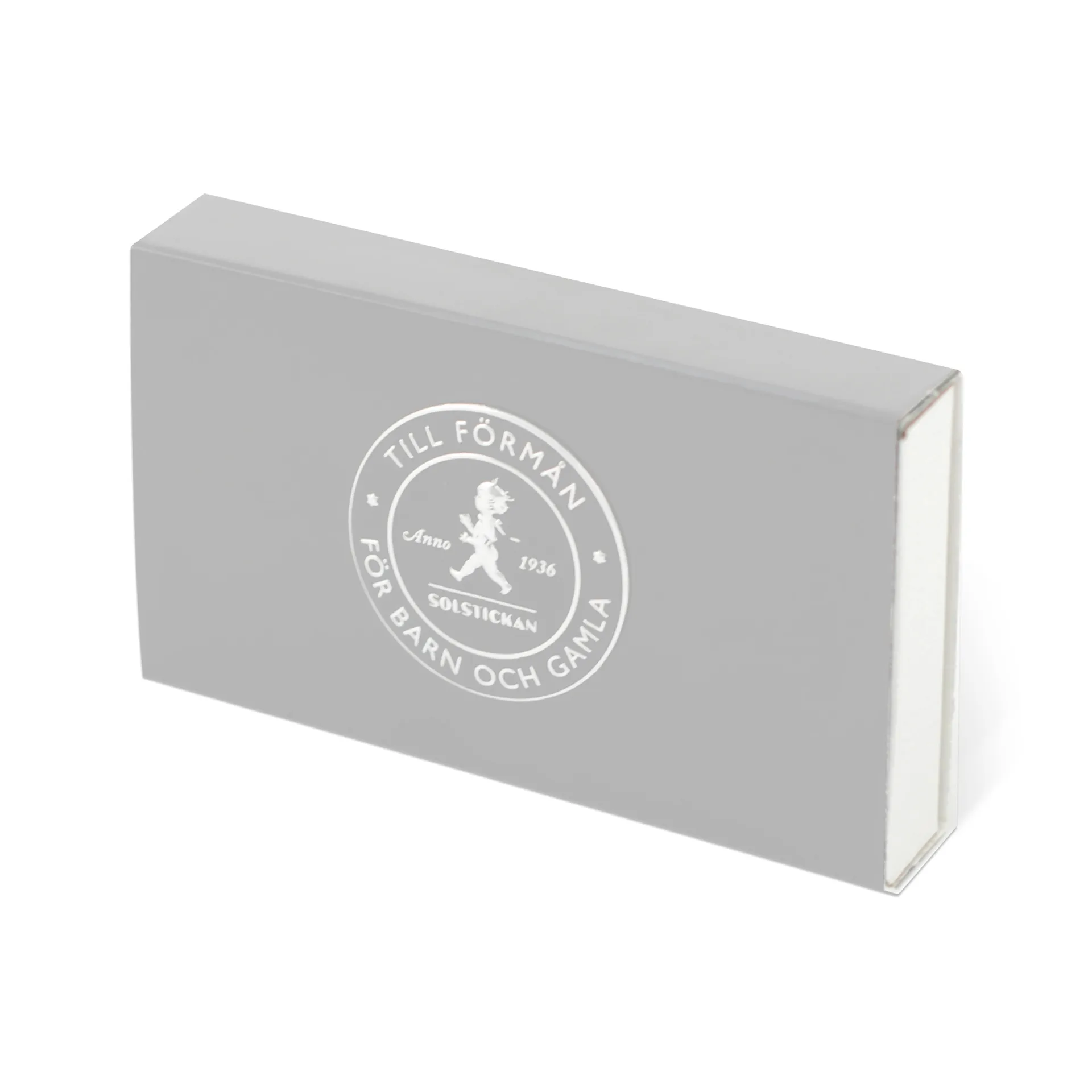 Scatola di fiammiferi Solstickan, confezione da 30, Grigio Solstickan Design