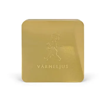 Scatola per candeline tealight Solstickan 21x21 cm - Oro - Solstickan Design