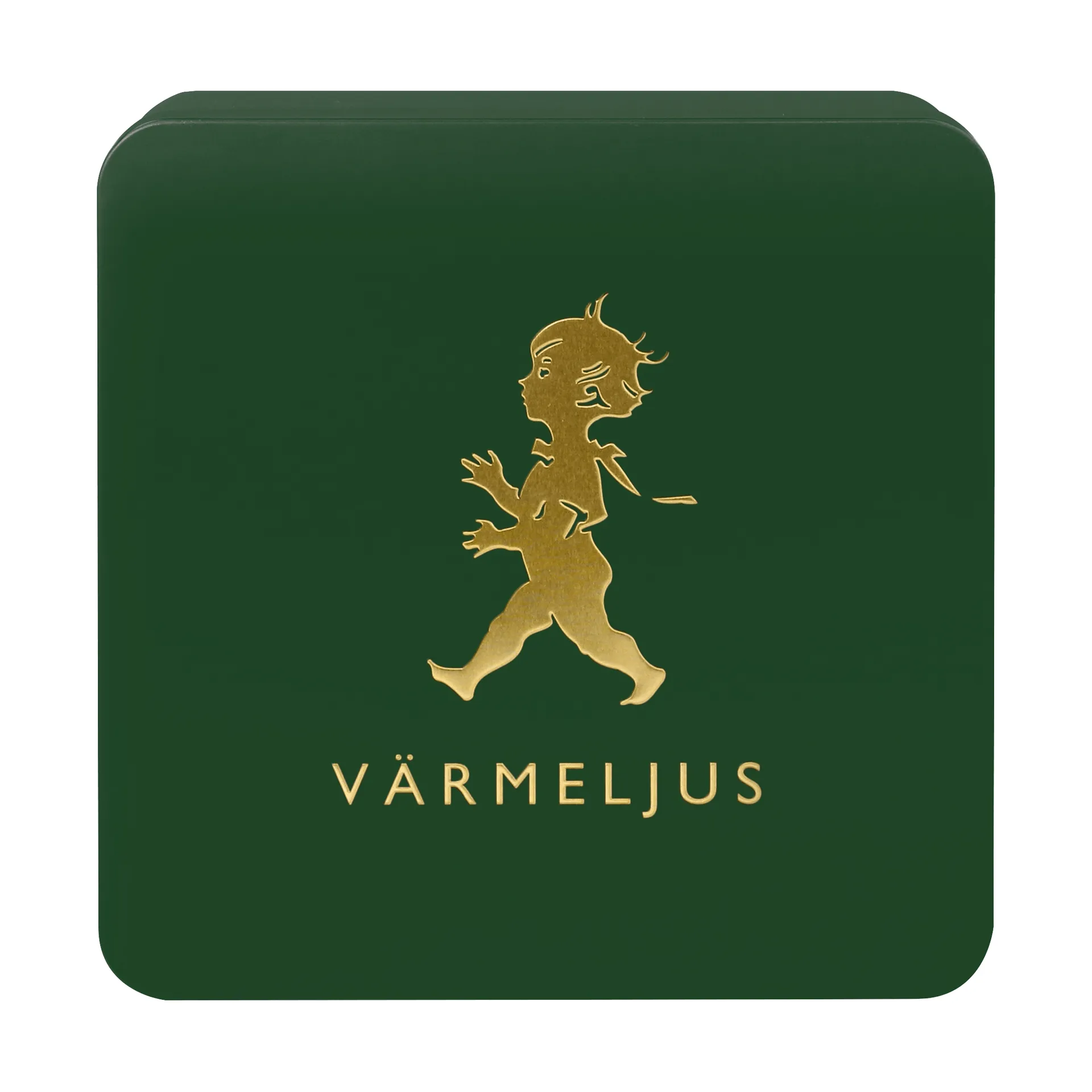 Scatola per candeline tealight Solstickan 21x21 cm, Verde-oro Solstickan Design