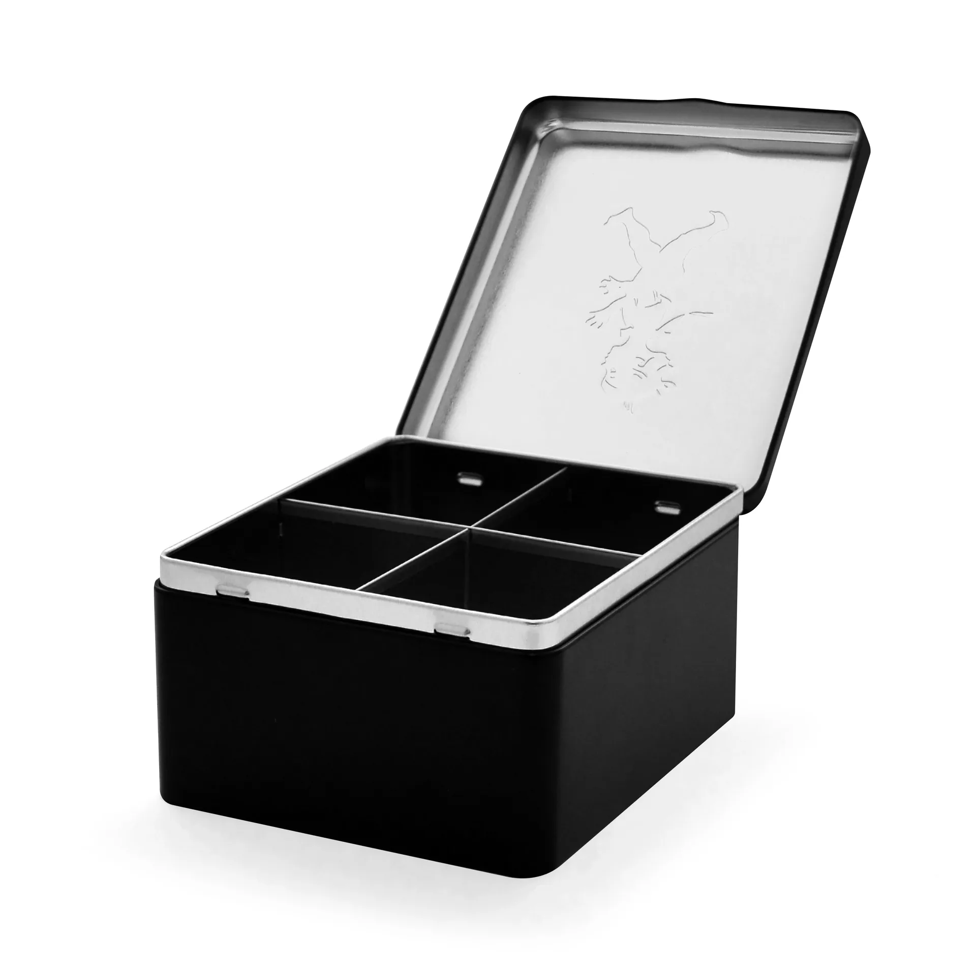 Scatola per il tè Solstickan con scompartimenti 13,6x15,6 cm, Nero Solstickan Design