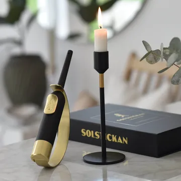 Solstickan accendino Eldklinga - Nero-ottone - Solstickan Design