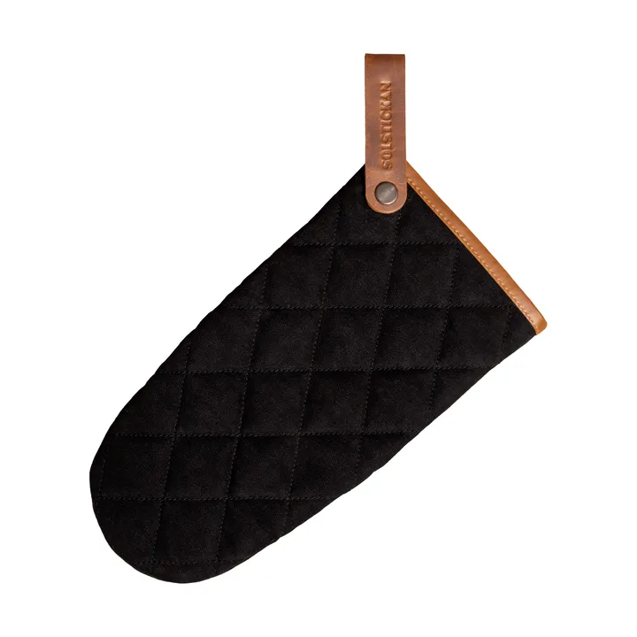 Solstickan guanto da forno in canvas - Nero - Solstickan Design