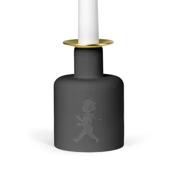 Solstickan portacandele in ceramica - Grigio scuro-antracite - Solstickan Design