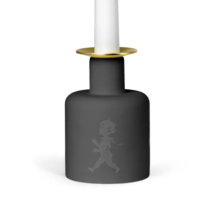 Solstickan portacandele in ceramica - Grigio scuro-antracite - Solstickan Design