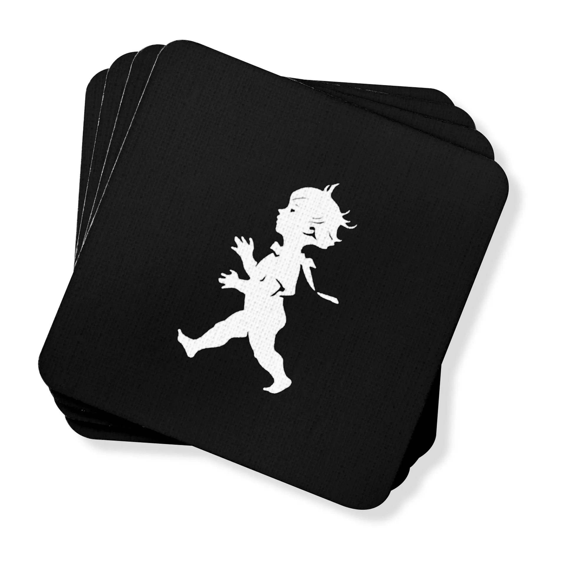 Sottobicchiere Solstickan 10x10 cm, confezione da 4, Nero Solstickan Design