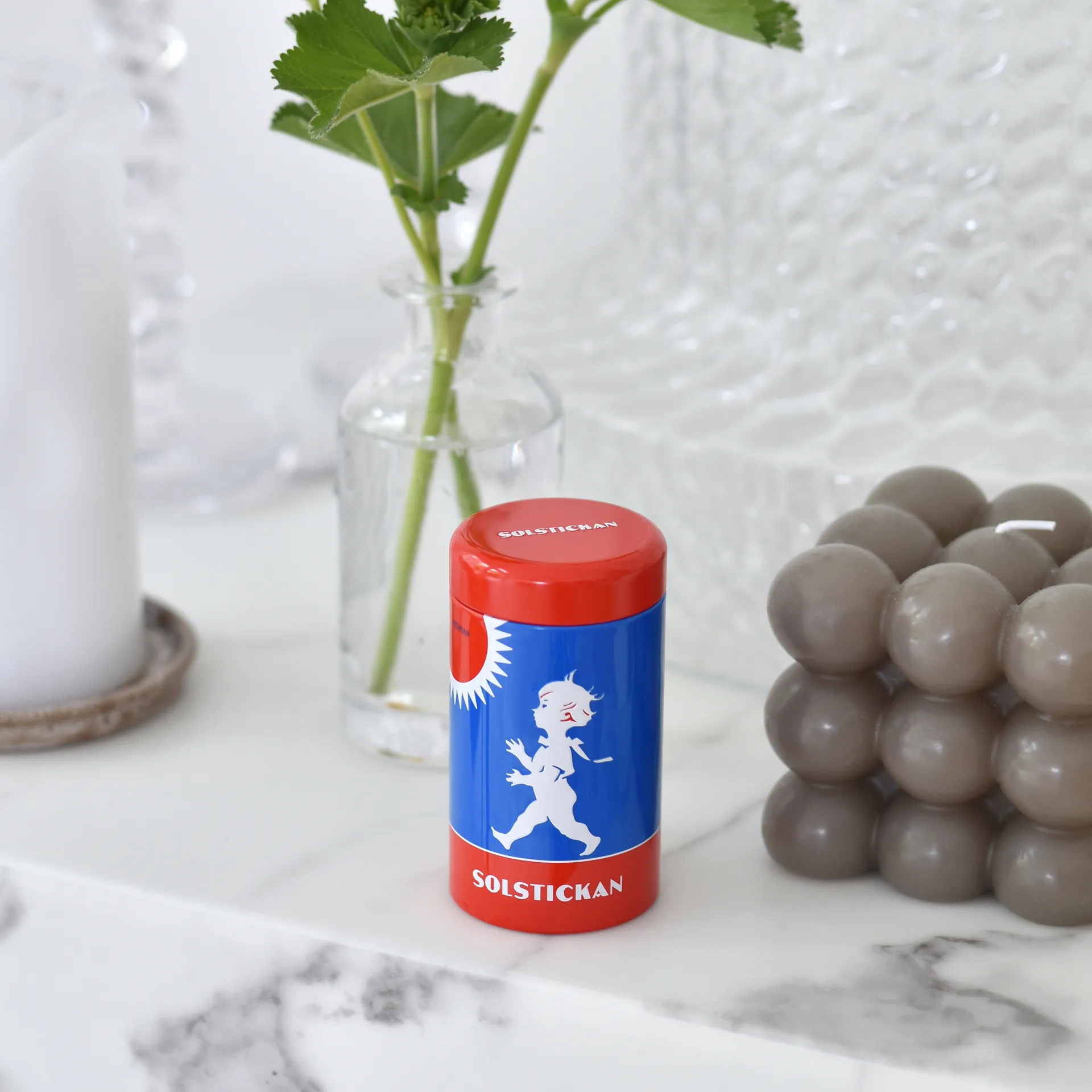 Tubo di fiammiferi Solstickan, 100 pezzi, Motivo originale Solstickan Design