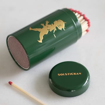 Tubo di fiammiferi Solstickan, 100 pezzi - Verde-dorato - Solstickan Design