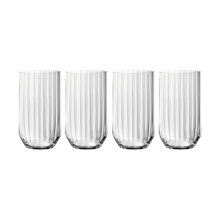 Bicchiere da long drink Linear 44,5 cl confezione da 4 - Trasparente - Spiegelau