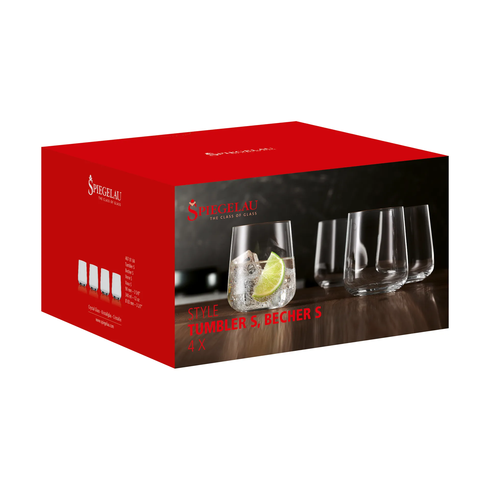 Bicchiere Style 34 cl confezione da 4, trasparente Spiegelau