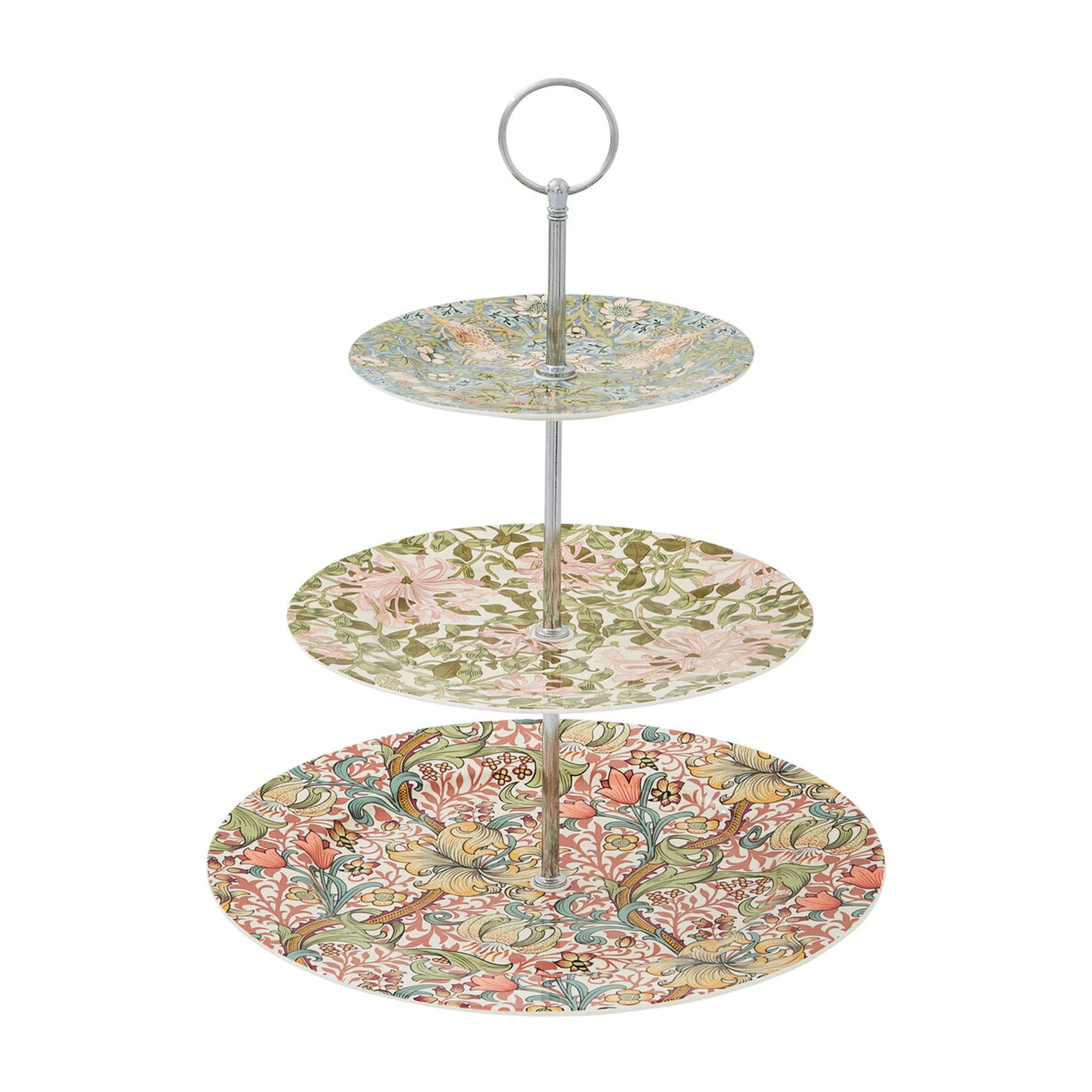 Alzatina per torta 3 livelli Morris & Co. 35,5 cm, Multicolore Spode