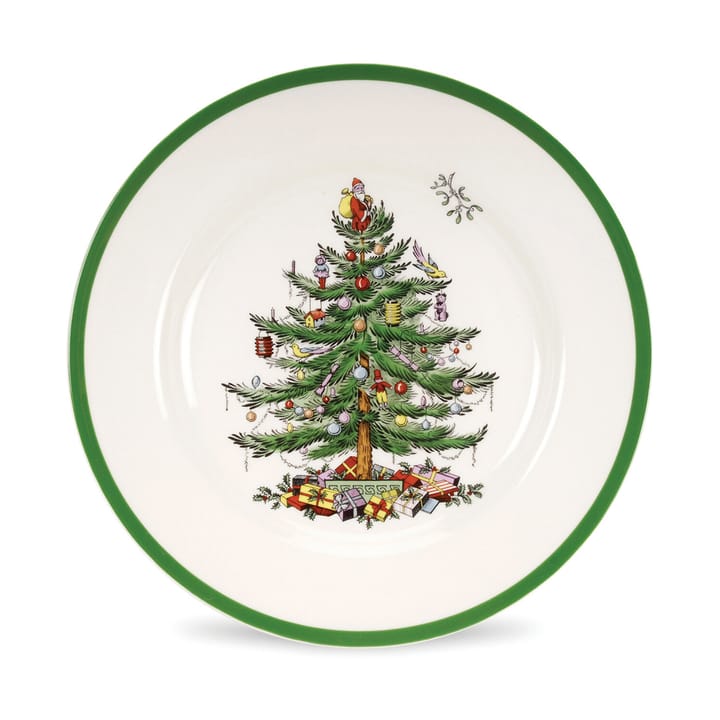 Piatto Christmas Tree Ø27 cm - White-green-red - Spode