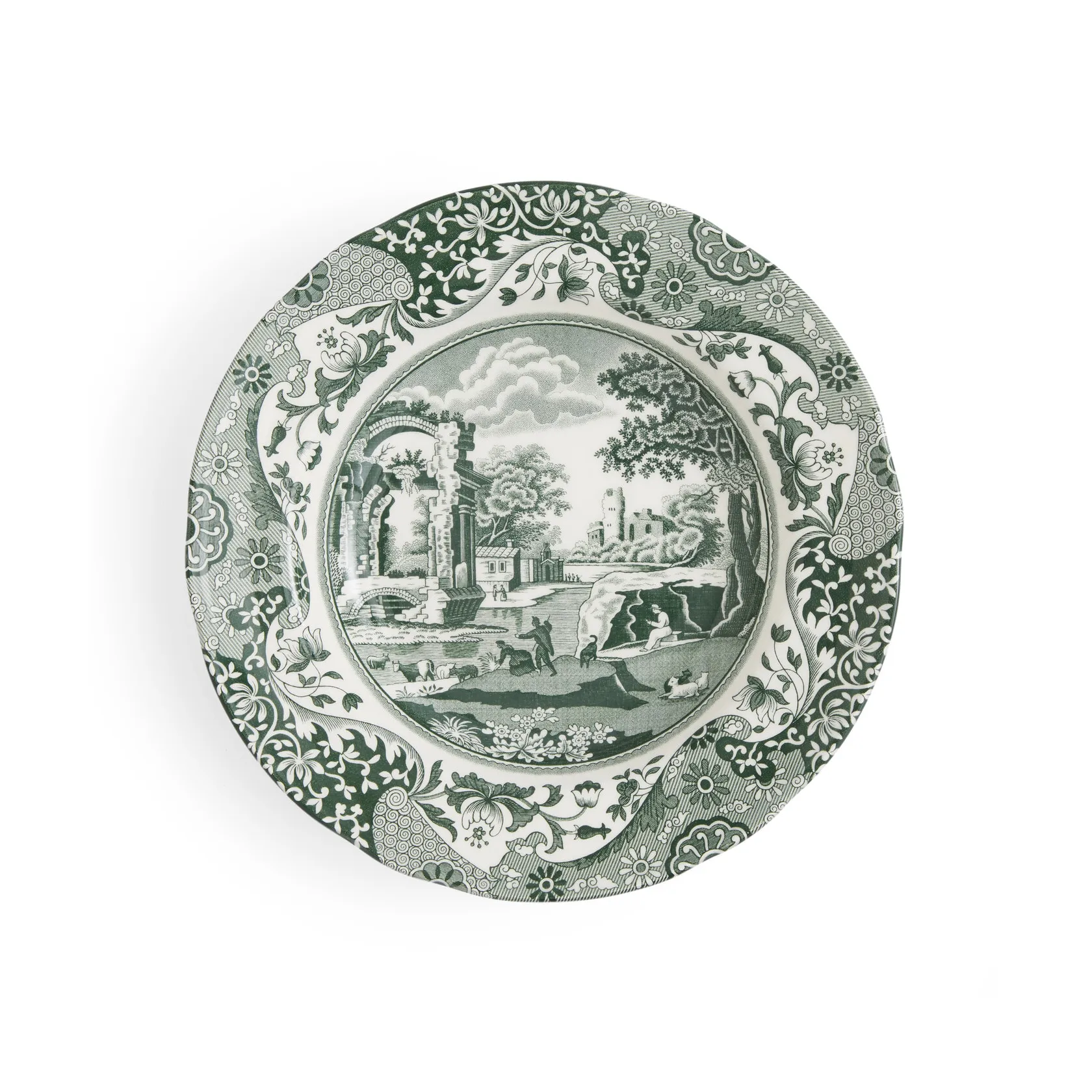 Piatto fondo italiano Heritage Green, Verde, Ø23 cm Spode